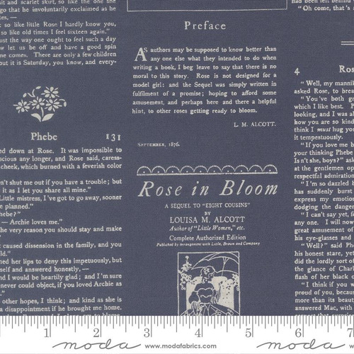 Moda Fabric - True Love - Lella Boutique - Alcott Text Text and Words - Twilight #5263 13