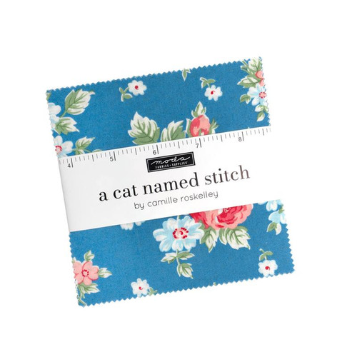Moda Fabric Precuts Charm Pack - A Cat Named Stitch by Camille Roskelley