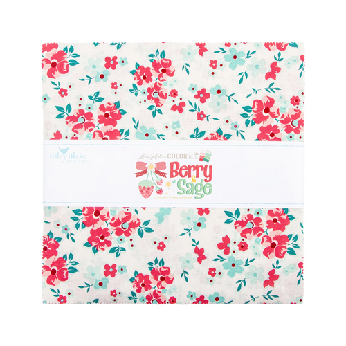 Riley Blake Fabrics - Layer Cake - Berry & Sage by Lori Holt of Bee in My Bonnet