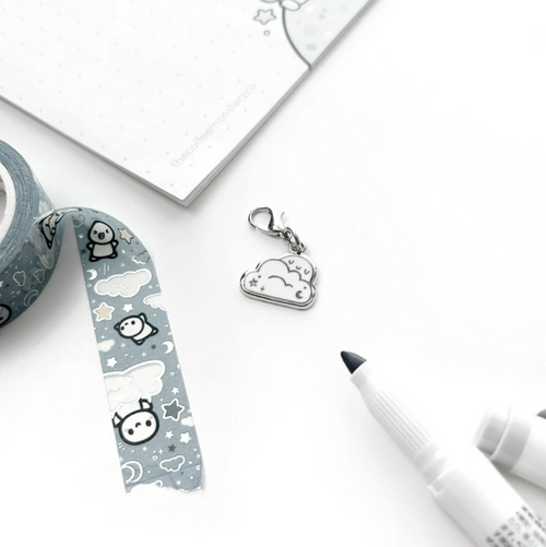 TheCoffeeMonsterzCo - Lobster Clasp Charm - Cloud Emoti