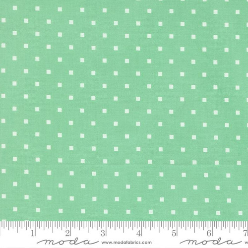 Moda Fabric - A Cat Named Stitch - Camille Roskelley - Cosmo Dot - Green #55345 19