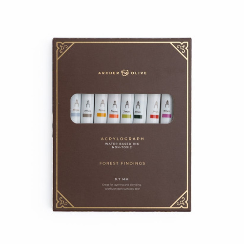 Archer & Olive - Forest Findings (Fall) Acrylograph Pens - Set of 10