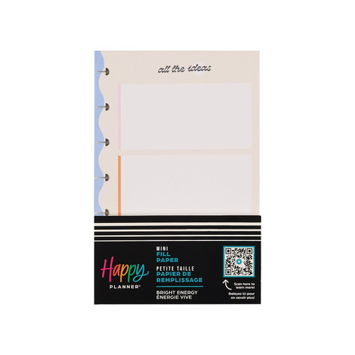 The Happy Planner - Me and My Big Ideas - Mini Filler Paper - Bright Energy (Dot Grid) 