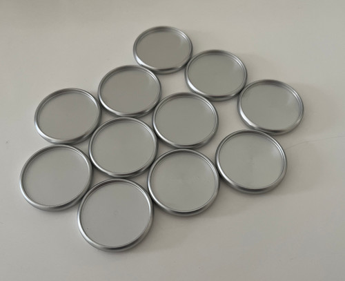 Metal Planner Discs - Medium (33mm) - Set of 11 - Solid Silver