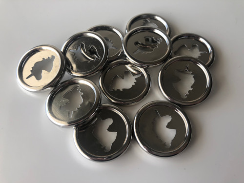 Metal Planner Discs - Medium (30mm) - Silver - Unicorn - Set of 11