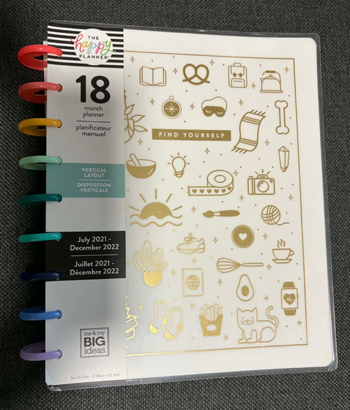 ***OUTDATED*** The Happy Planner - Me and My Big Ideas - Classic Happy Planner - 2021-2022 Find Yourself - 18 Months (Dated, Vertical)