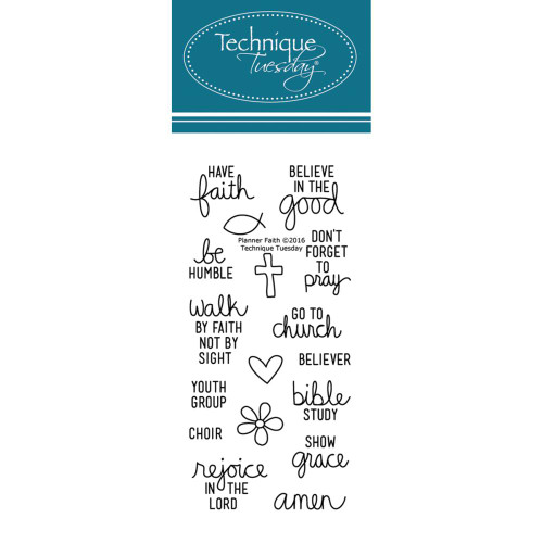Technique Tuesday Clear Stamps - Faith Technique Tuesday Clear Stamps - Faith