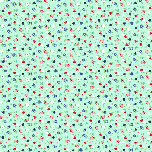  Fabric - A Little Sweetness - Tasha Noel -Sweetness Floral Mint # C6512R-MINT