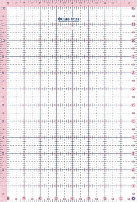 Lori Holt - Cute Cut Ruler Rectangle- 8-1/2in x 12-1/2in 