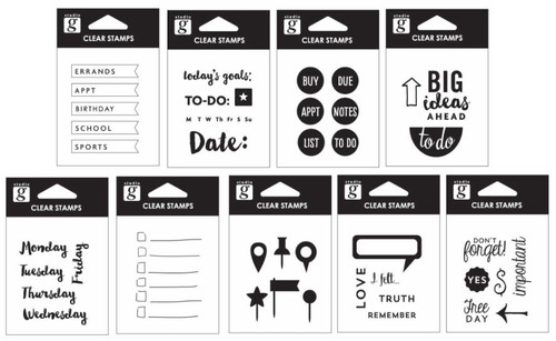 Studio G - Planner Stamp Set - Set of 9