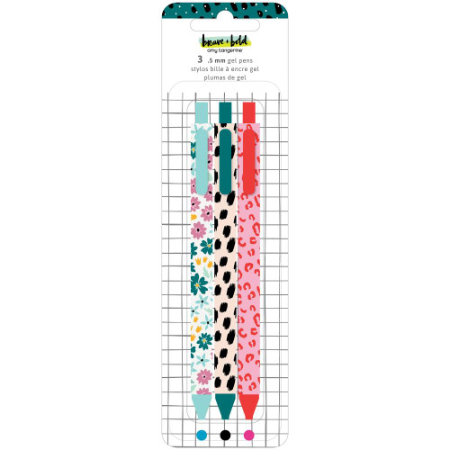 American Crafts - Amy Tangerine - Brave & Bold Gel Pen - Set of 3 American Crafts - Amy Tangerine - Brave & Bold Gel Pen - Set of 3