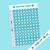 Oops a Daisy - BuJo Basics – A5 Sticker Sheets – Set of 6 - Turquoise