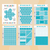 Oops a Daisy - BuJo Basics – A5 Sticker Sheets – Set of 6 - Turquoise