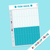 Oops a Daisy - BuJo Basics – A5 Sticker Sheets – Set of 6 - Turquoise