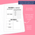 Oops a Daisy - Rolling Task Lists – Super Easy Sticker Sheet - A5 - Set of 10