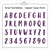 Oops a Daisy - Snail Scribbles Font – A5 Stencil – Upper Case Alphabet 