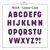 Oops a Daisy - Block Font – A5 Stencil – Upper Case Alphabet 