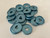 Plastic Planner Discs - Medium (35mm) - Matte Mid Blue - Set of 11
