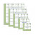 Riley Blake Designs - Lori Holt of Bee in My Bonnet - Cute Cuts Square Ruler Pack  - Set of 5