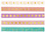 The Paper Studio - Pink & Turquoise Washi Tape (6mm) 