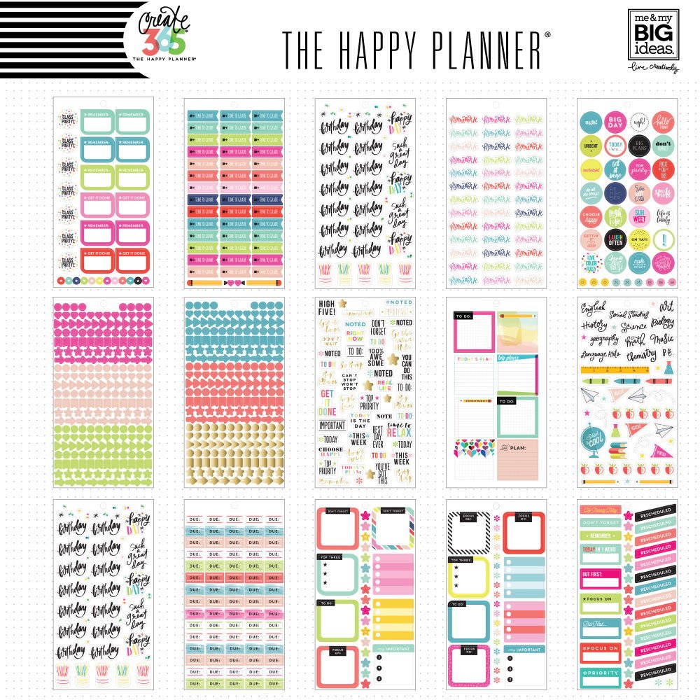 Me and My Big Ideas - The Happy Planner - Value Pack Stickers - Teacher ...