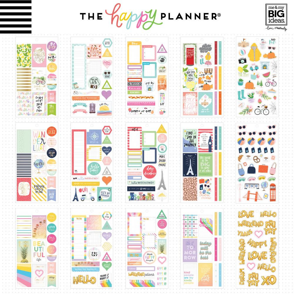 The Happy Planner - Me and My Big Ideas - Value Pack Stickers - Color ...