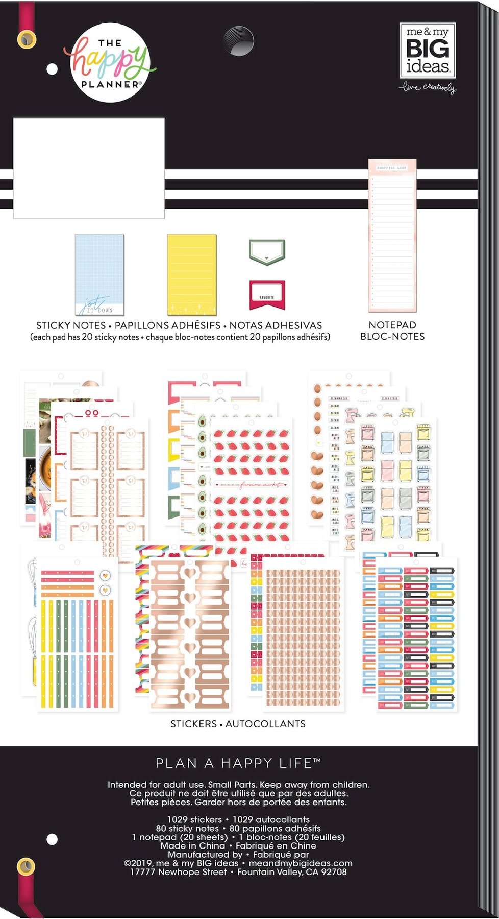 The Happy Planner - Me and My Big Ideas - Accessory Book - Recipe ...