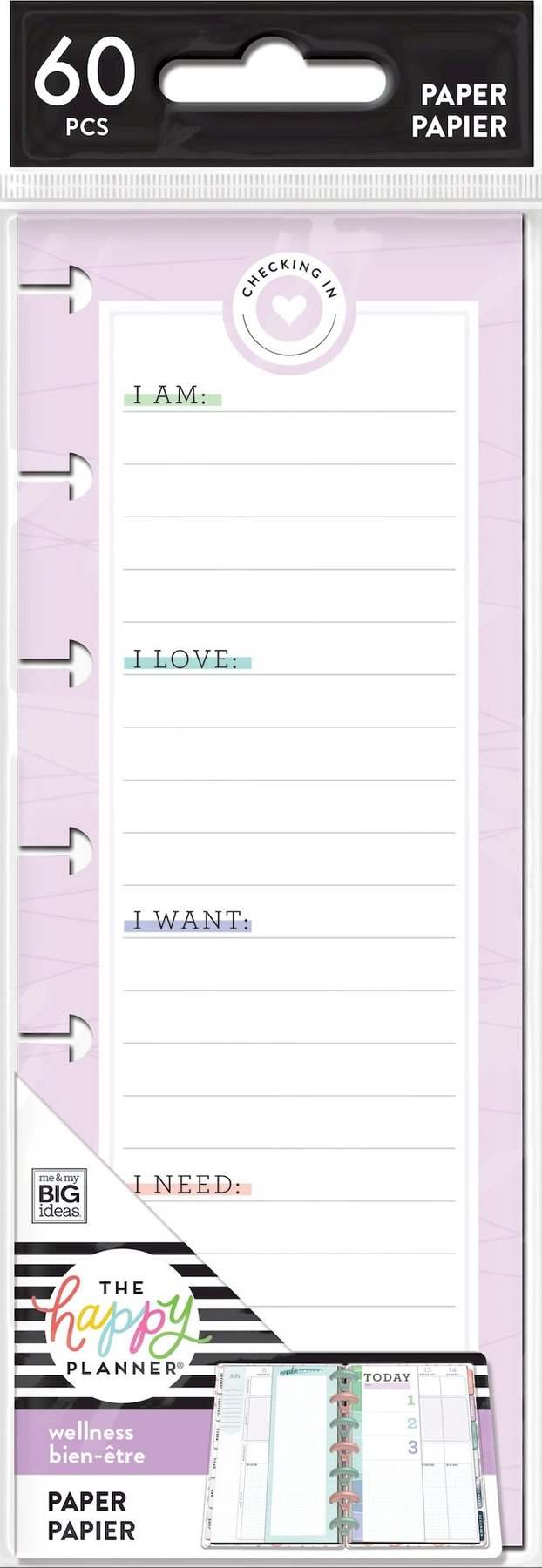 The Happy Planner - Me and My Big Ideas - Wellness Mood Tracker - Mini ...