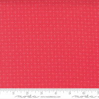 Moda Fabric - Beautiful Day - Corey Yoder - Star Gazing Blender Check Scarlet #29136 31