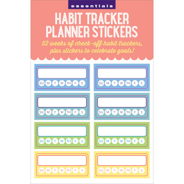 Peter Pauper Press - Essentials Habit Tracker Planner Stickers ...