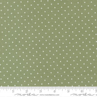 Moda Fabric - Lovestruck - Lella Boutique - Delicate Dot Dots - Fern #5195 17 - BOLT END 24cm
