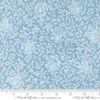 Moda Fabric - Shoreline - Camille Roskelley - Breeze Small Floral - Light Blue #55304 22 - BOLT END 80cm