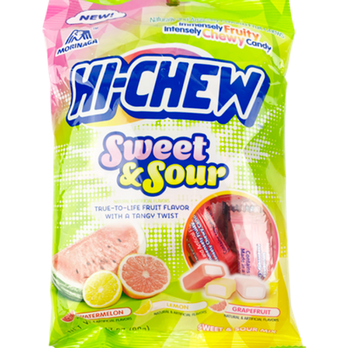 Hi-Chew Bag: Sweet and Sour - Watermelon, Lemon, and Grapefruit