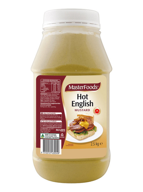 MASTERFOODS HOT ENGLISH MUSTARD 2.5KG