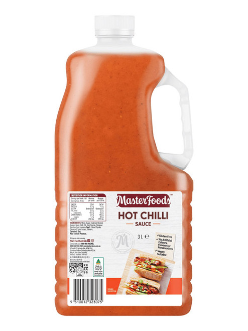 MASTERFOODS HOT CHILLI SAUCE 3L