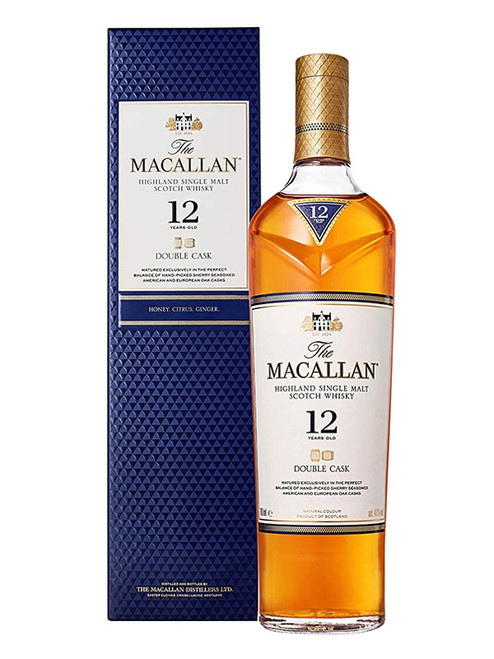 THE MACALLAN 12YO DOUBLE CASK SINGLE MALT SCOTCH WHISKY 700ML