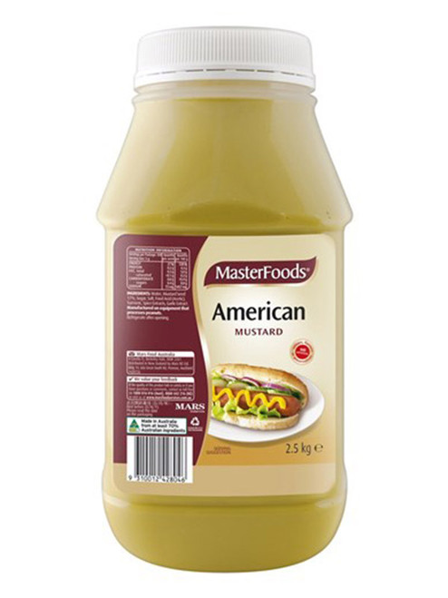 MASTERFOODS AMERICAN MUSTARD 2.5KG