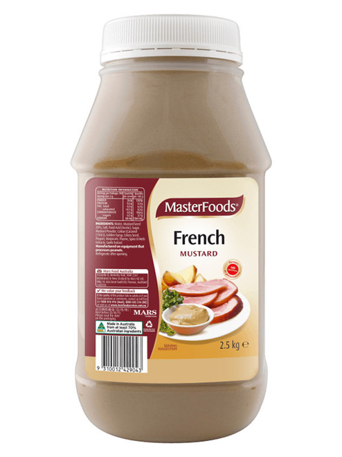 MASTERFOODS FRENCH MUSTARD 2.5KG