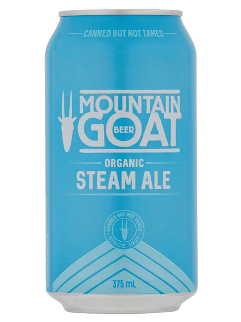 MOUNTAIN GOAT ORGANIC STEAM ALE CANS 375ML