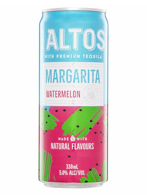 OLMECA ALTOS MARGARITA WATERMELON 330ML CANS