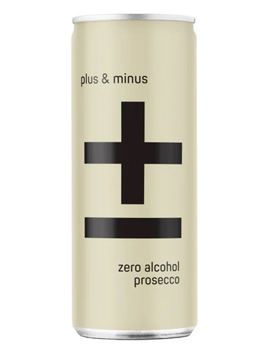 Buy Plus and Minus Zero Prosecco Cans 250ml Online | ZT Wholesale