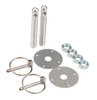Aluminum Hood Pin Kit 1/2in Silver ALL18500 Allstar Performance
