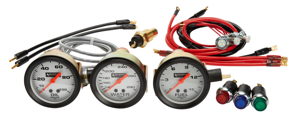 Oil Pressure / Water Temperature Gauge Kit ALL80082 - Allstar