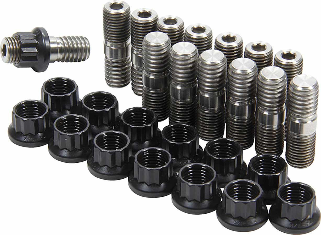 Header Stud Kit Titanium Set of 12 | Allstar Performance