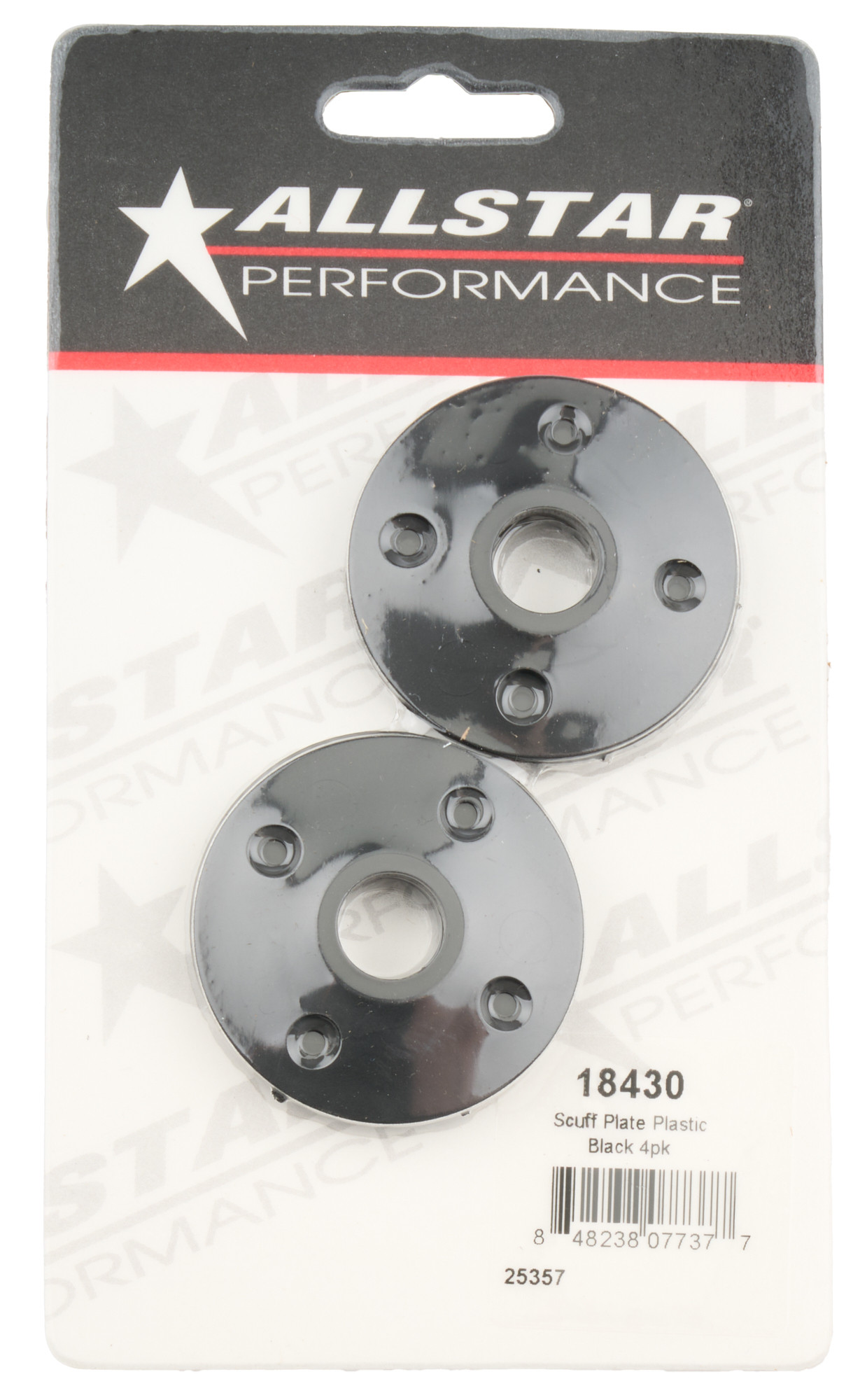 Scuff Plate Plastic Black 4pk ALL18430 | Allstar Performance