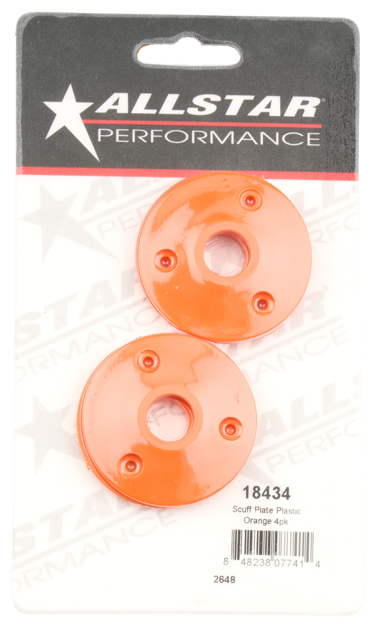 Scuff Plate Plastic Orange 4pk ALL18434 | Allstar Performance