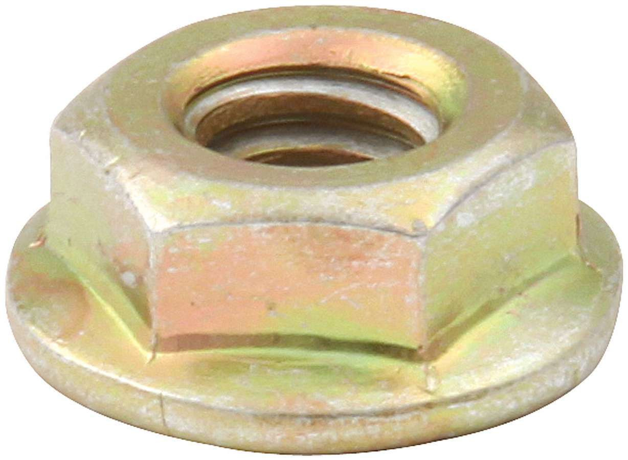 Serrated Flange Lock Nuts 50pk Gold | Allstar Performance