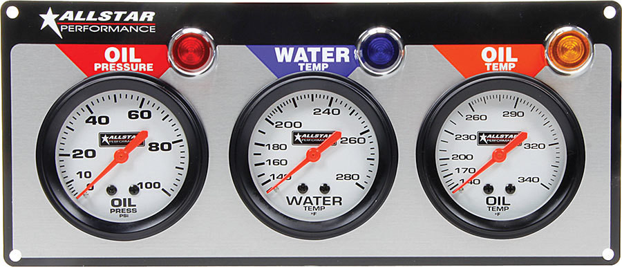 3 Gauge Panel Assembly OP/WT/OT | Allstar Performance