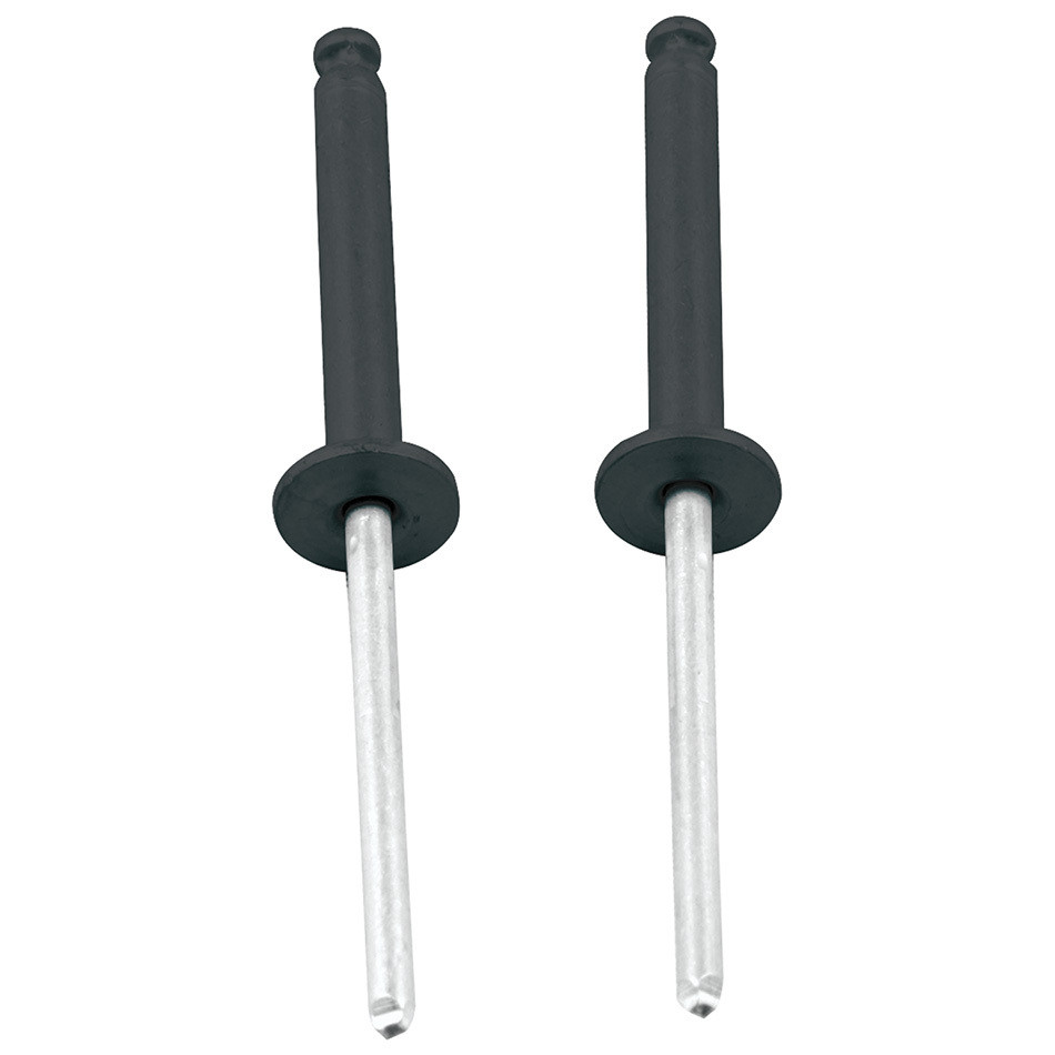1/8in Alum Rivet Black 100pk Flange Type ALL18099 | Allstar
