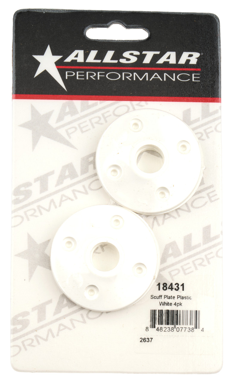 Scuff Plate Plastic White 4pk ALL18431 | Allstar Performance